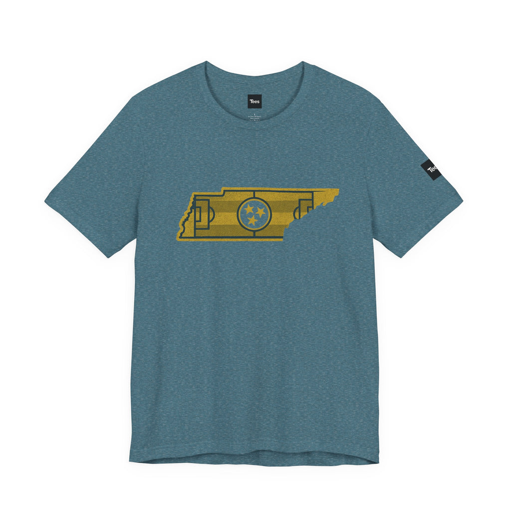 Tennessee Soccer Field Tee – Minimalist TN State Soccer Shirt