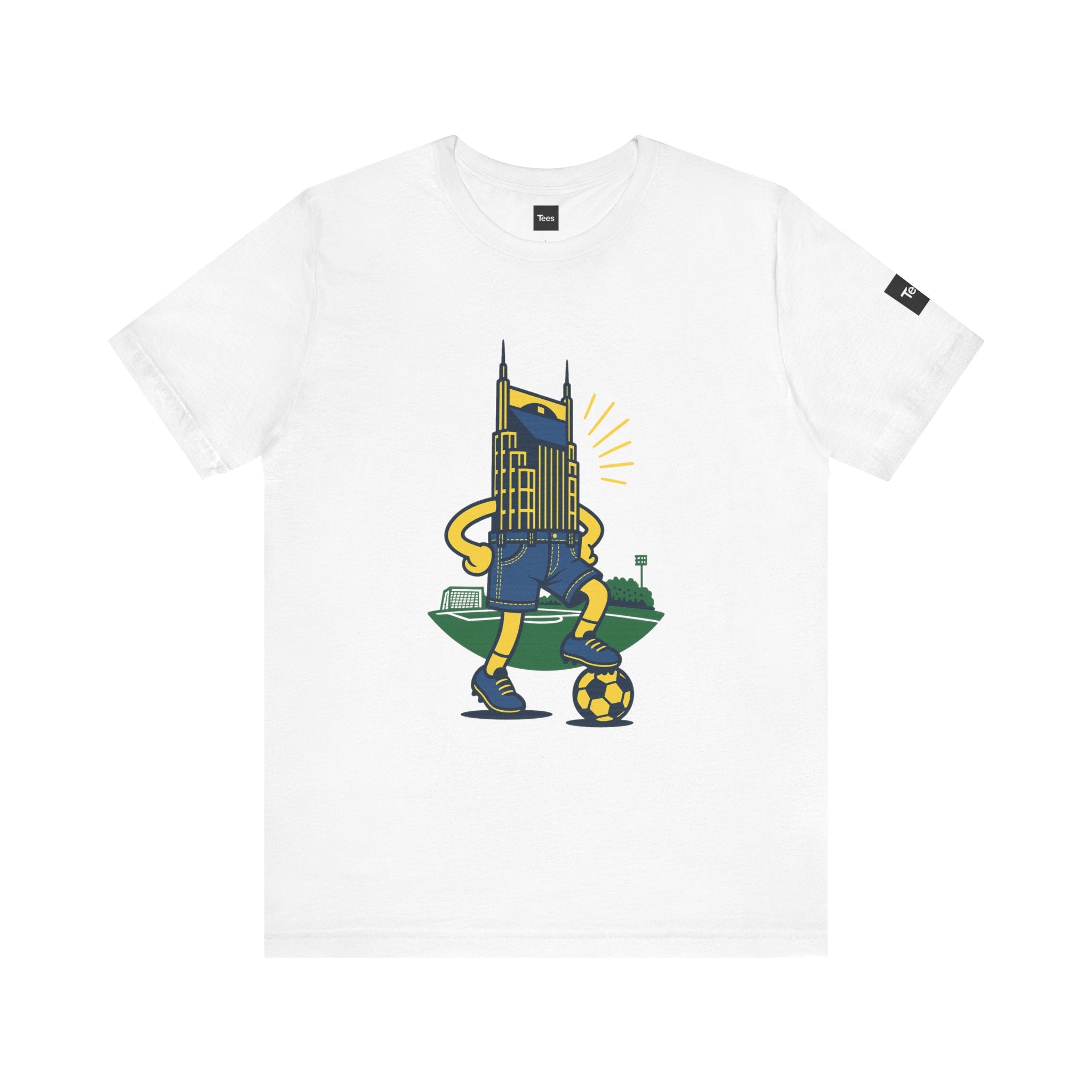 NSC Jorts Soccer Shirt – Nashville Skyline in Shorts Tee – Funny Nashville SC T-Shirt