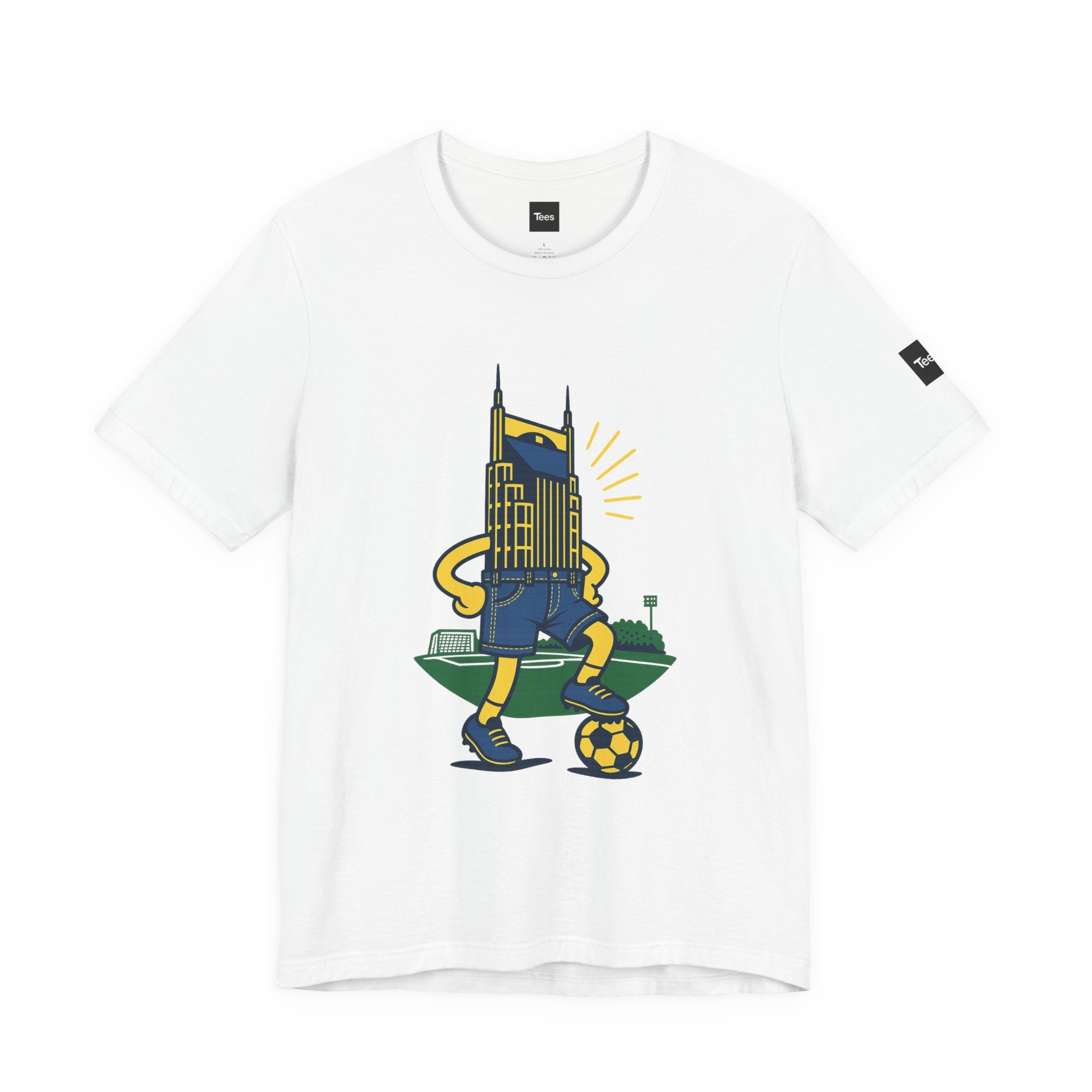 NSC Jorts Soccer Shirt – Nashville Skyline in Shorts Tee – Funny Nashville SC T-Shirt