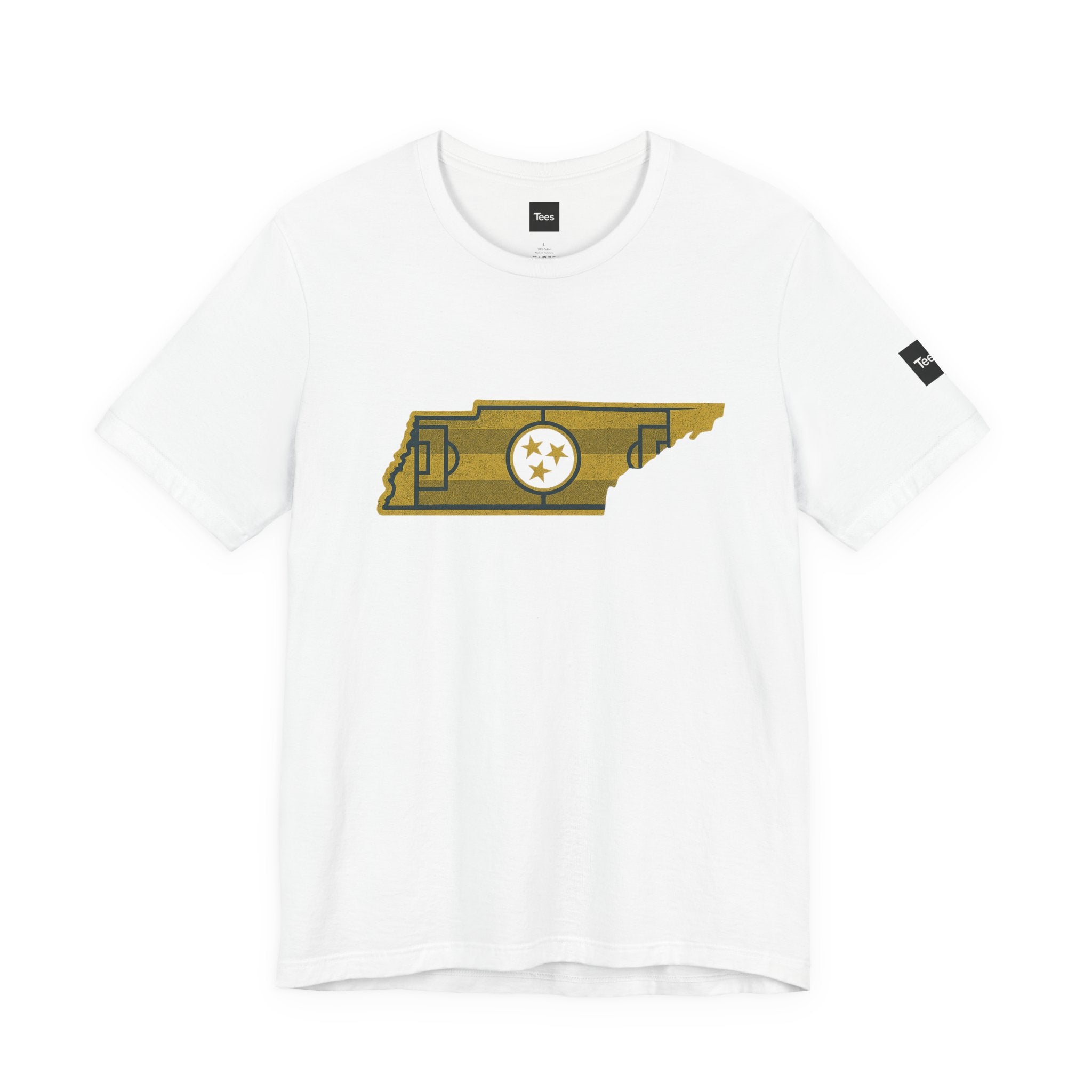 Tennessee Soccer Field Tee – Minimalist TN State Soccer Shirt