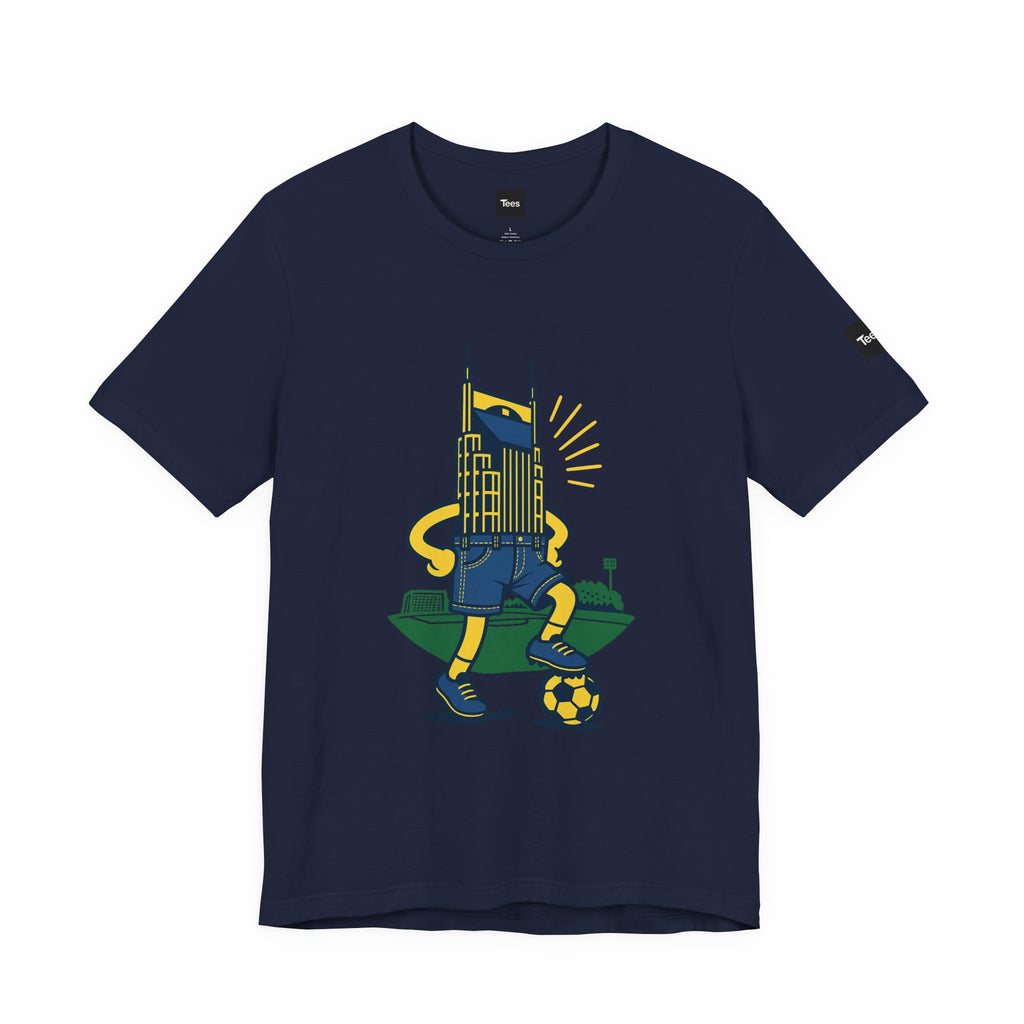 NSC Jorts Soccer Shirt – Nashville Skyline in Shorts Tee – Funny Nashville SC T-Shirt