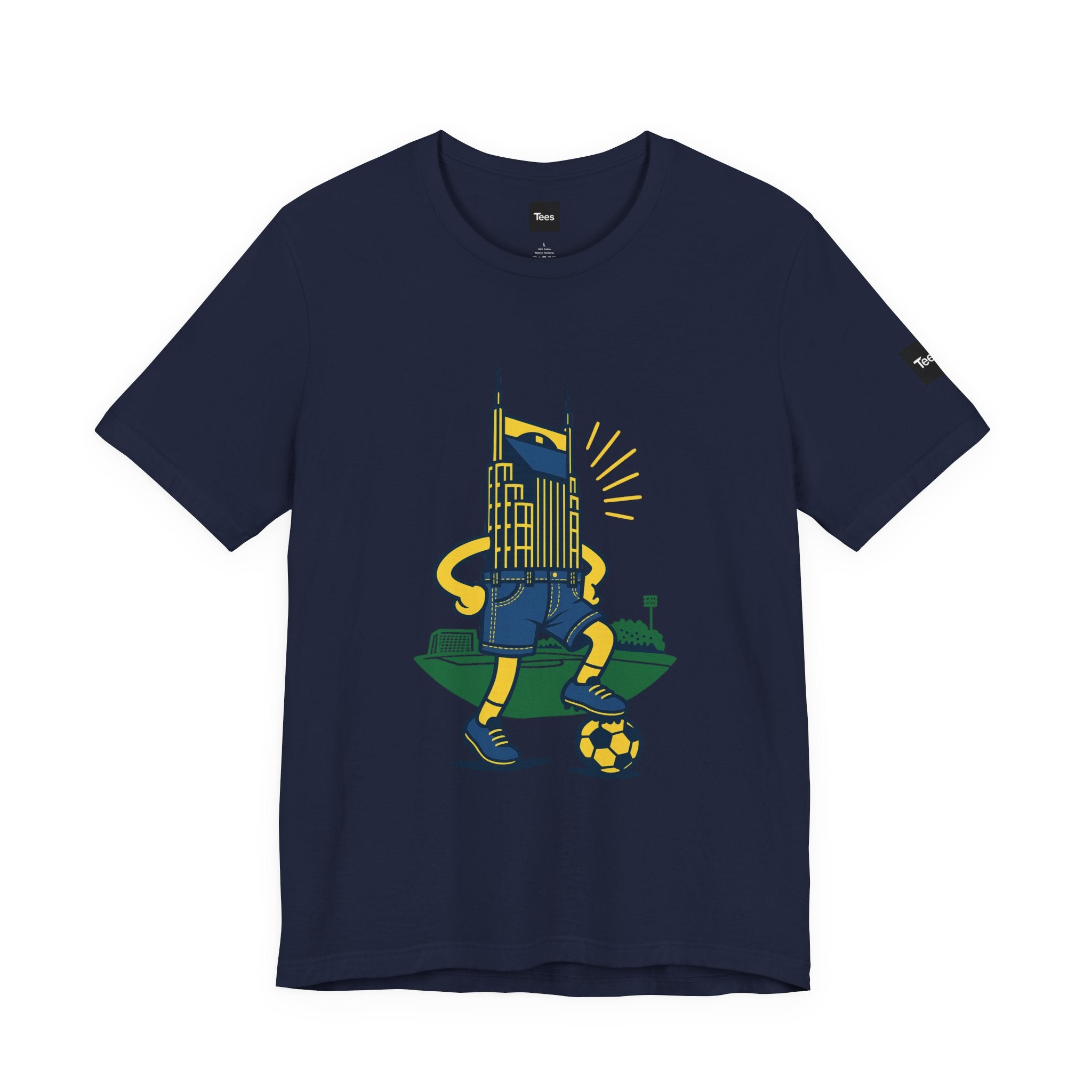 NSC Jorts Soccer Shirt – Nashville Skyline in Shorts Tee – Funny Nashville SC T-Shirt