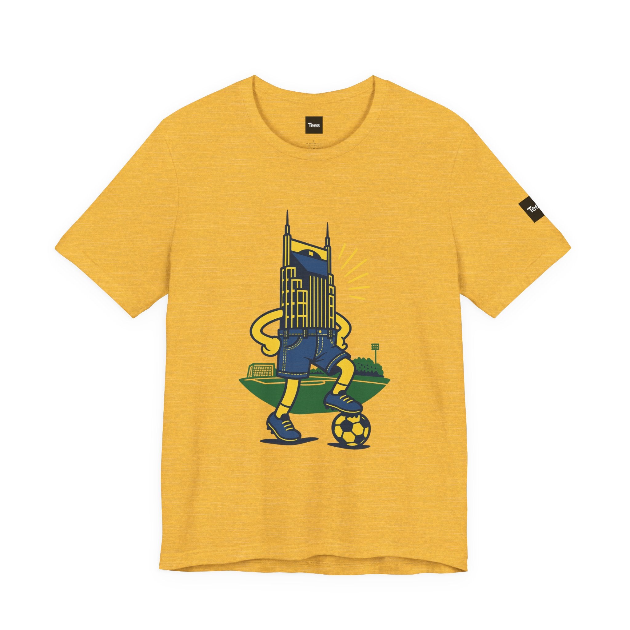 NSC Jorts Soccer Shirt – Nashville Skyline in Shorts Tee – Funny Nashville SC T-Shirt