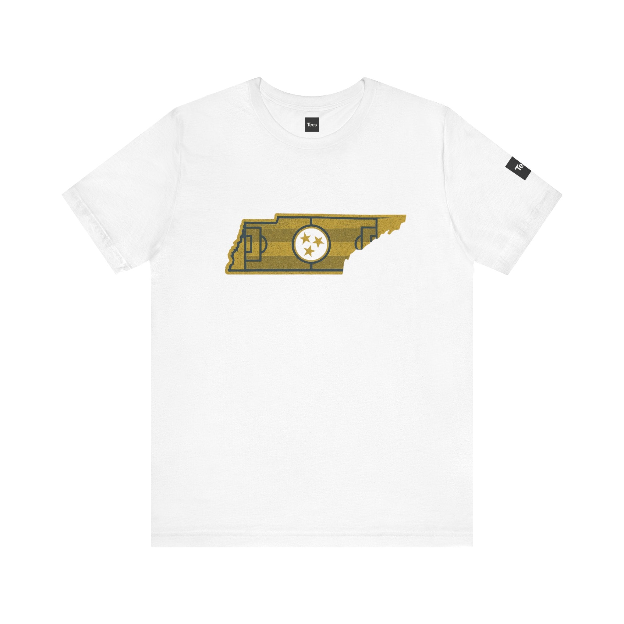 Tennessee Soccer Field Tee – Minimalist TN State Soccer Shirt