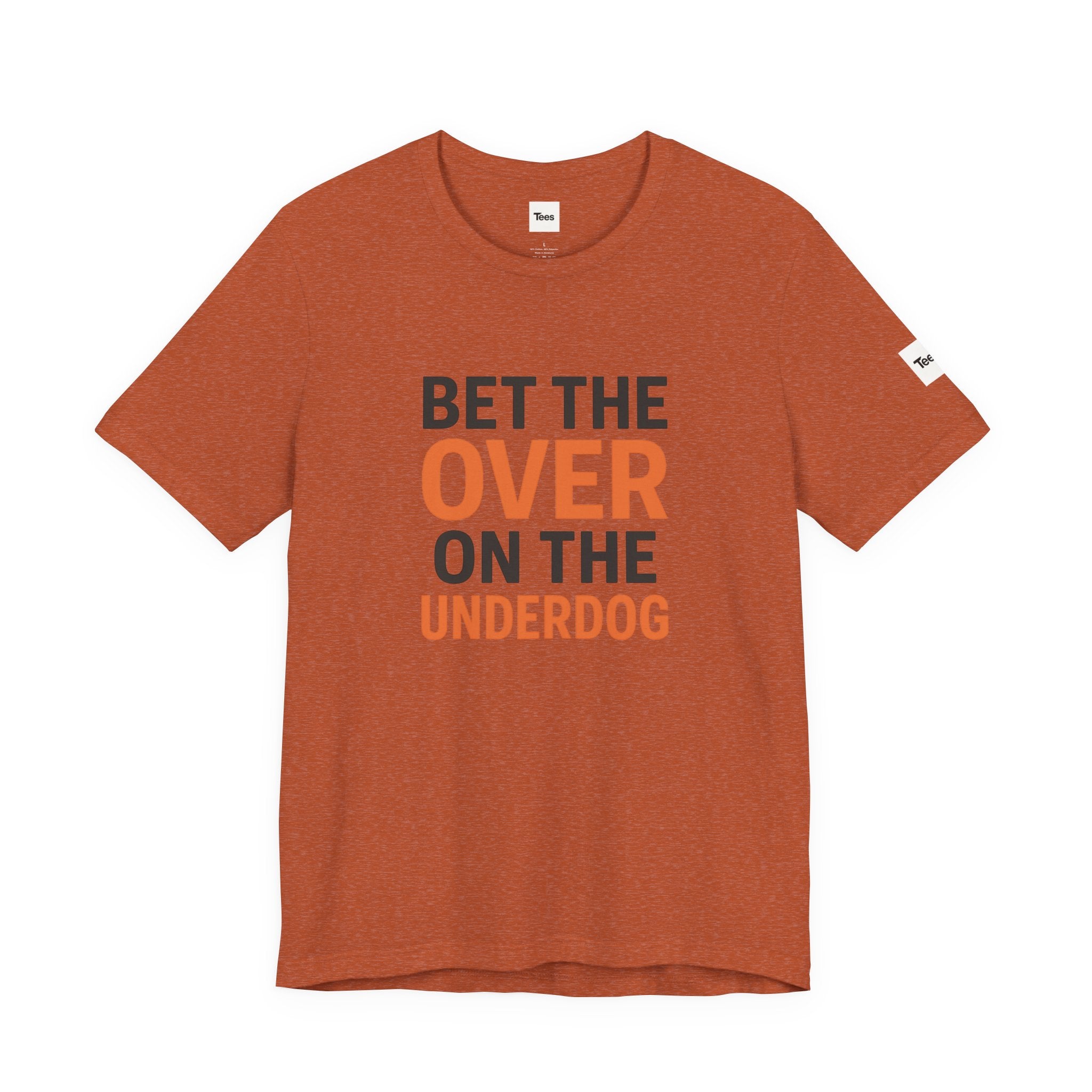 Bet the Over on the Underdog T-Shirt – Minimal Sports Betting Shirt, Tennessee Fan Tee