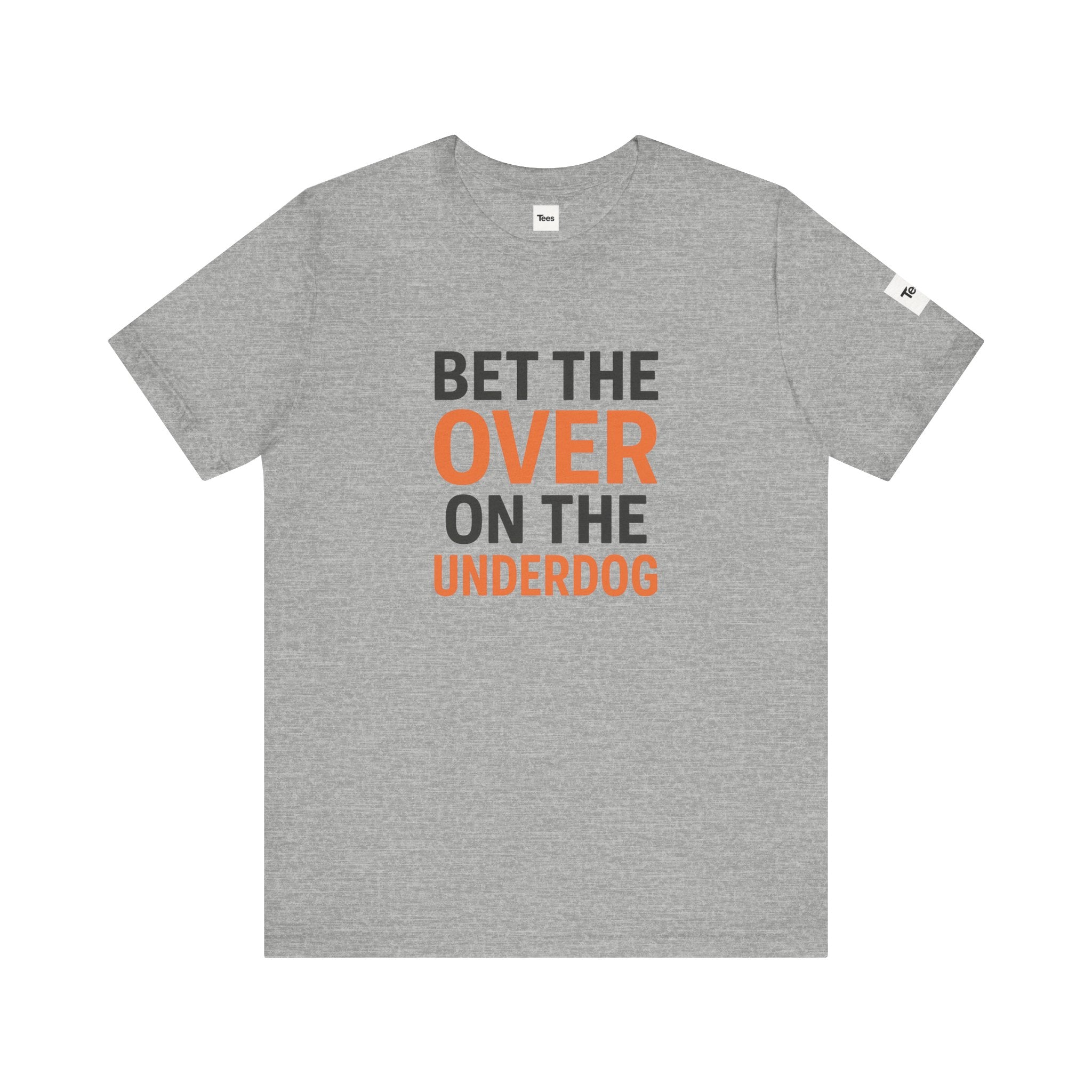 Bet the Over on the Underdog T-Shirt – Minimal Sports Betting Shirt, Tennessee Fan Tee