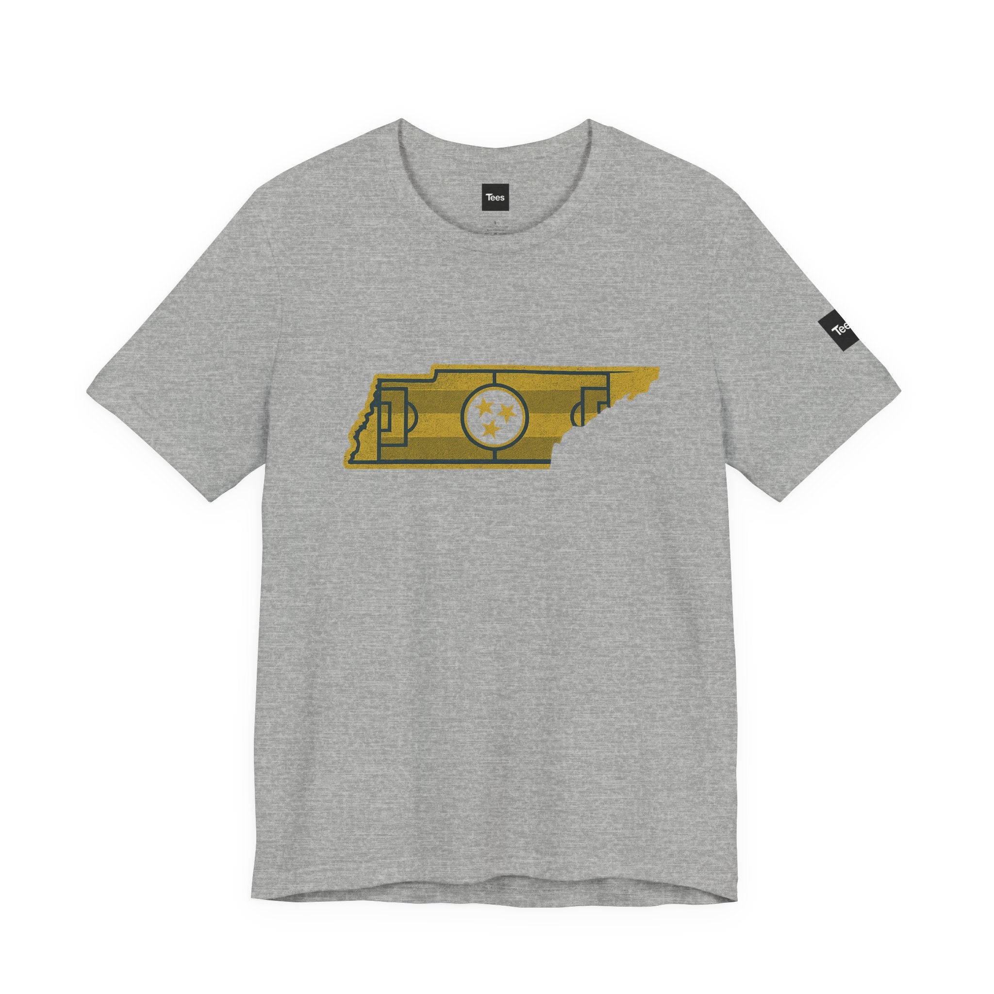Tennessee Soccer Field Tee – Minimalist TN State Soccer Shirt
