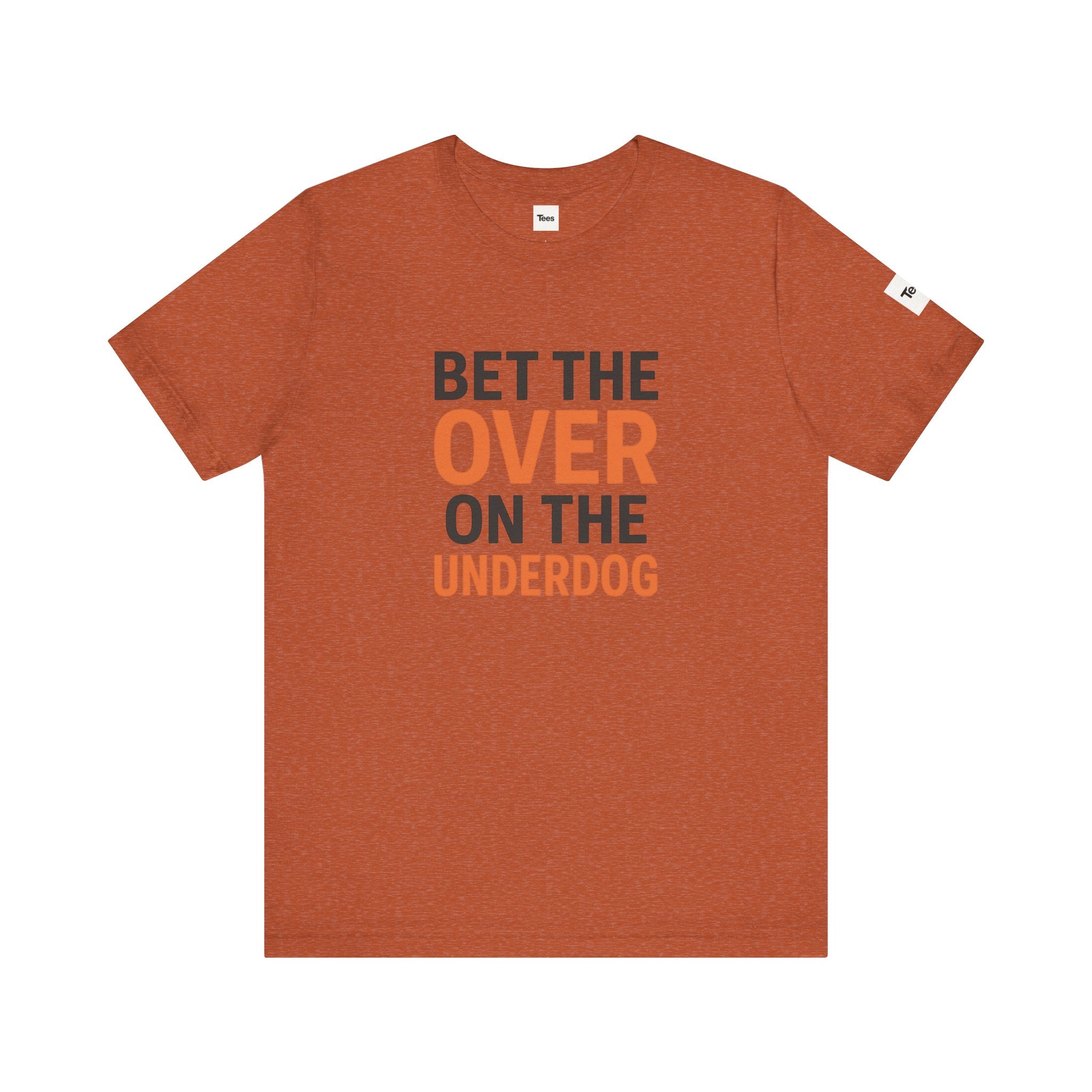 Bet the Over on the Underdog T-Shirt – Minimal Sports Betting Shirt, Tennessee Fan Tee