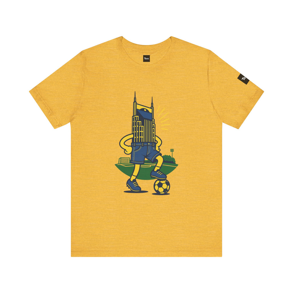 NSC Jorts Soccer Shirt – Nashville Skyline in Shorts Tee – Funny Nashville SC T-Shirt