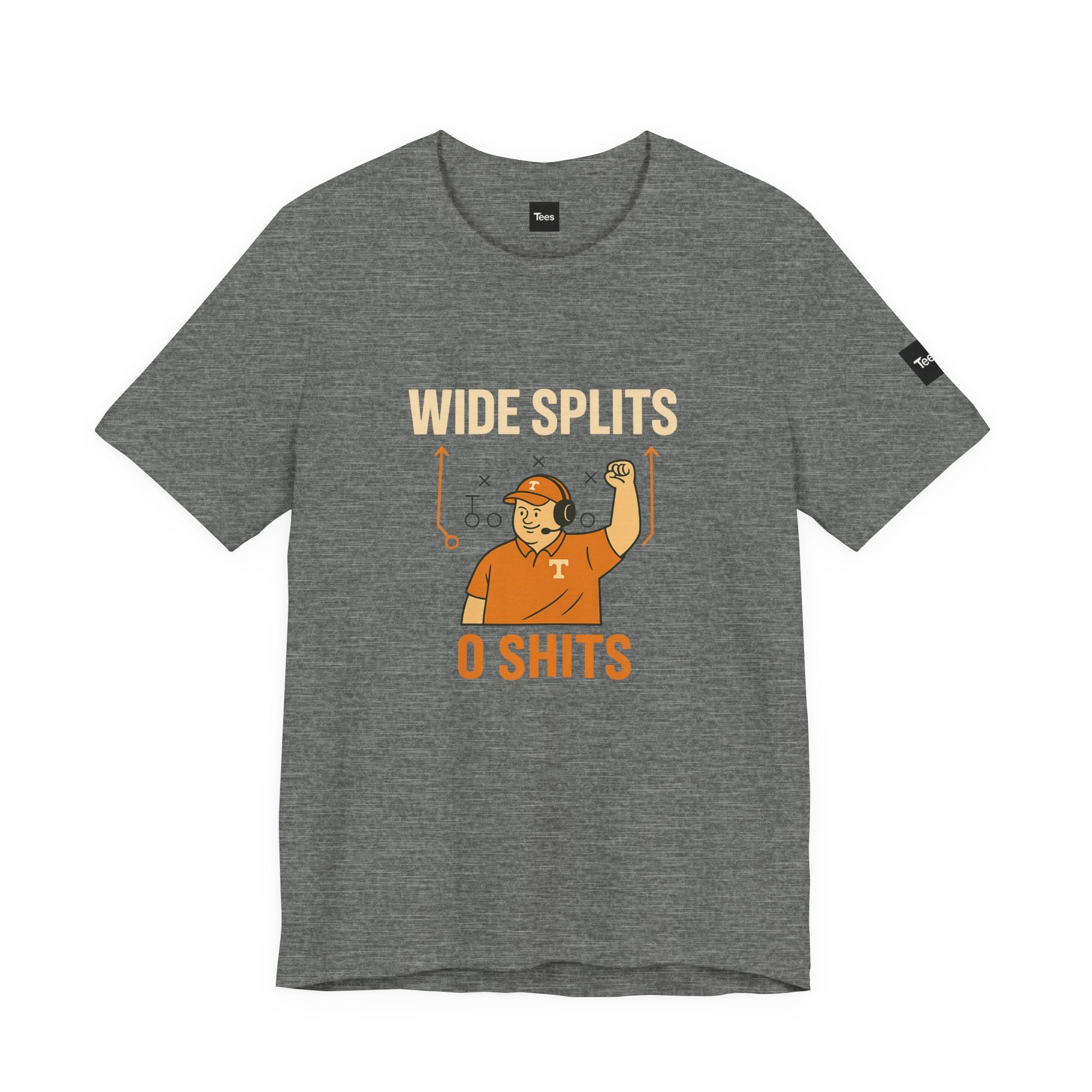 Wide Splits, Zero Shits Tennessee Football Fan Tee